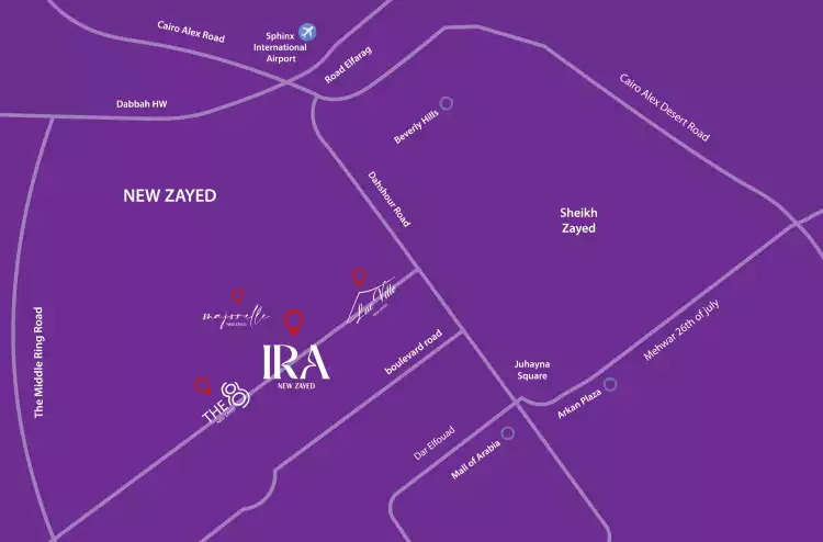 خريطة مشروع ايرا شركة الجابري